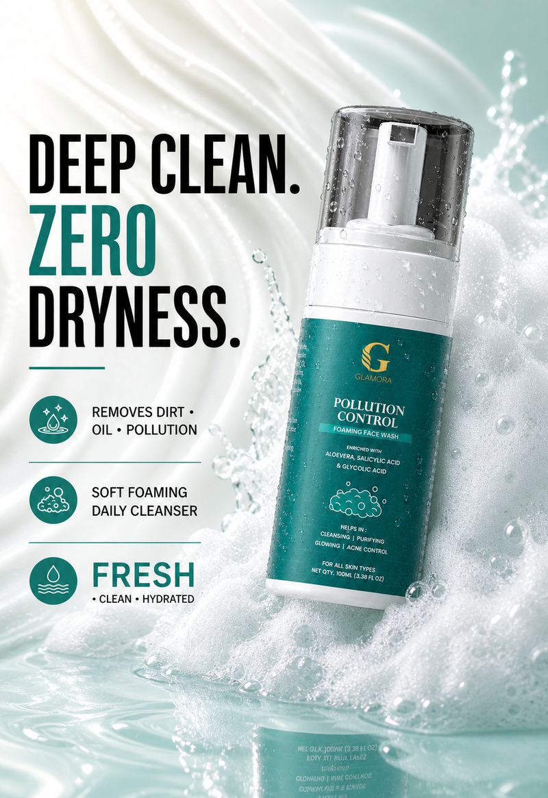 Pollution Control Foaming Face Wash