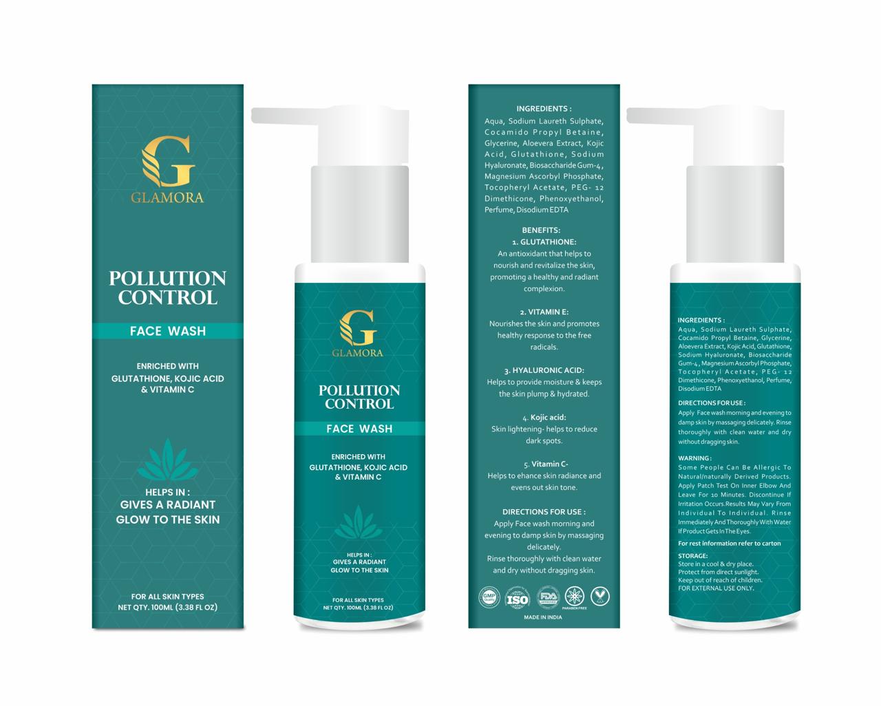 Glamora Pollution Control Face Wash Glamora Pollution Control Face Wash